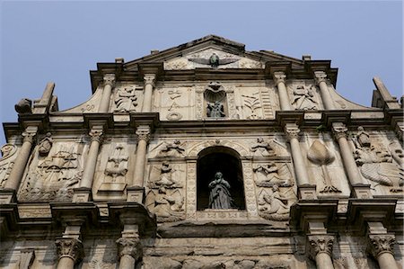 ruinas de sao pa - Ruins of St. Paul cathedral, Macau Foto de stock - Direito Controlado, Número: 855-02988700