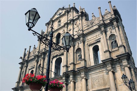 ruinas de sao pa - Ruins of St. Paul cathedral, Macau Foto de stock - Direito Controlado, Número: 855-02988701