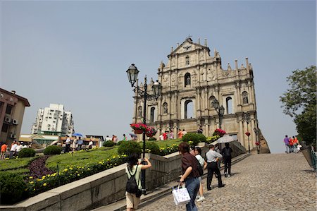 ruinas de sao pa - Ruins of St. Paul cathedral, Macau Foto de stock - Direito Controlado, Número: 855-02988703