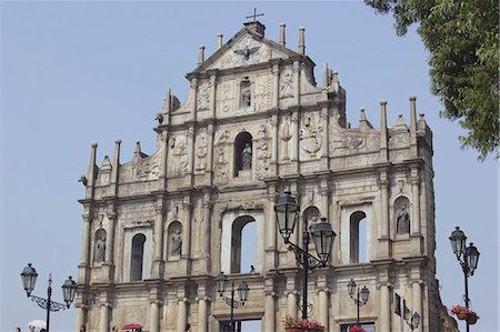 ruinas de sao pa - Ruins of St. Paul cathedral, Macau Foto de stock - Direito Controlado, Número: 855-02988717