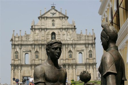 ruinas de sao pa - Ruins of St. Paul cathedral, Macau Foto de stock - Direito Controlado, Número: 855-02988710