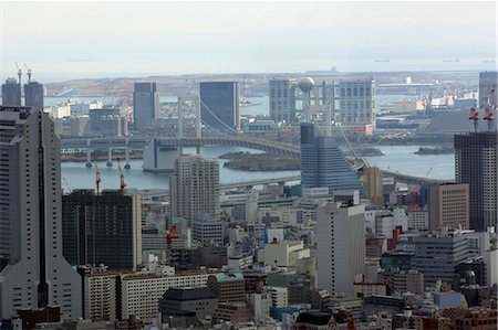 daiba - Odaiba, Daiba skyline from Roppongi Hills, Tokyo, Japan Stock Photo - Rights-Managed, Code: 855-02988924