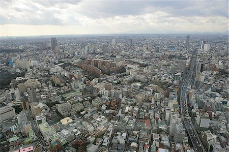 simsearch:855-02988924,k - Paysage urbain de Tokyo de Roppongi Hills, Japon Photographie de stock - Rights-Managed, Code: 855-02988936