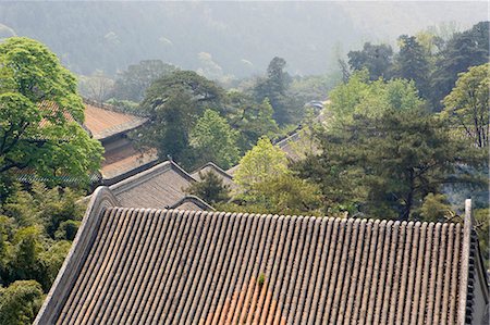 Tiled roofs of Tanzhesi Temple, Beijing environs, China Stock Photo - Rights-Managed, Code: 855-02989184