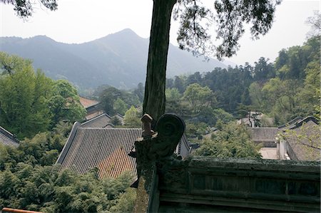 simsearch:855-02989385,k - Tiled roofs of Tanzhesi Temple, Beijing environs, China Foto de stock - Con derechos protegidos, Código: 855-02989185