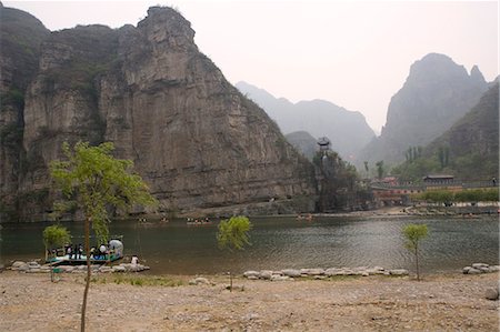 sampan boat - Shidu landscape, Beijing, China Stock Photo - Rights-Managed, Code: 855-02989246