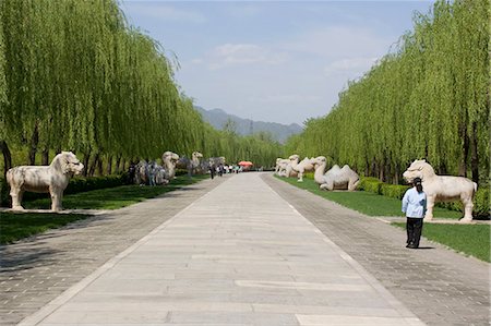 simsearch:855-02989187,k - Sacré chemin Musée de Ming Tomb, Beijing, Chine Photographie de stock - Rights-Managed, Code: 855-02989293