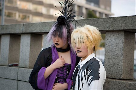 punk girl - Girls dressed up at Harajuku, Tokyo, Japan Stock Photo - Rights-Managed, Code: 855-02989435