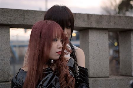 Girls dressed up at Harajuku, Tokyo, Japan Stock Photo - Rights-Managed, Code: 855-02989436