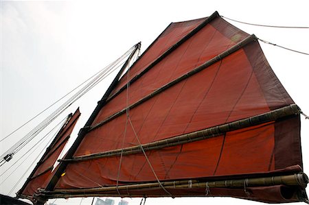 sail asia - Chinese junk 'Dukling',Hong Kong Foto de stock - Con derechos protegidos, Código: 855-03024090