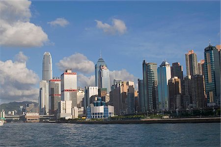 sheung wan - Central skyline from ferry,Hong Kong Foto de stock - Con derechos protegidos, Código: 855-03024133