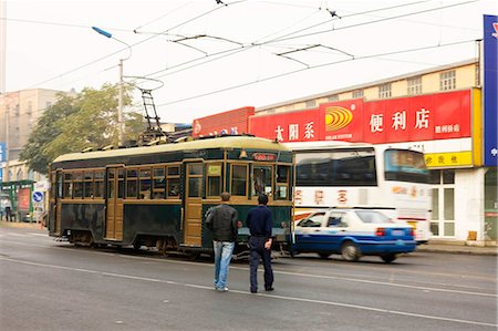 dalian china - City tram,Dalian,China,Dalian China Stock Photo - Rights-Managed, Code: 855-03024184