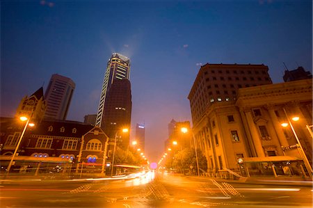 dalian china - Zhongshan Road at night,Dalian,China,Dalian China Stock Photo - Rights-Managed, Code: 855-03024221