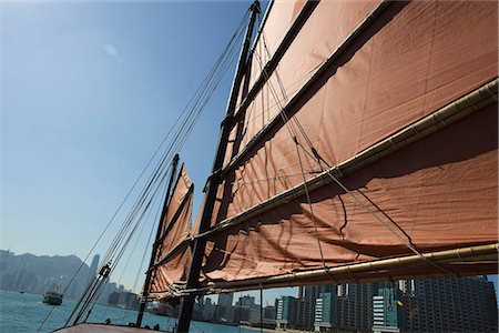 simsearch:855-03024376,k - Chinese junk Dukling with Hung Hom condominiums at the background,Kowloon,Hong Kong Stock Photo - Rights-Managed, Code: 855-03024363