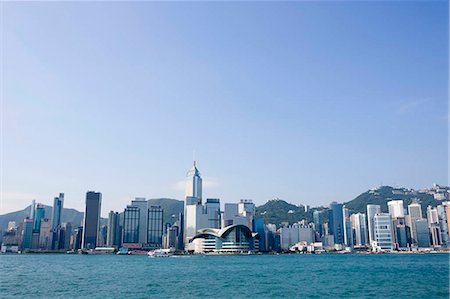 Hong Kong skyline from Kowloon Stock Photo - Rights-Managed, Code: 855-03024430