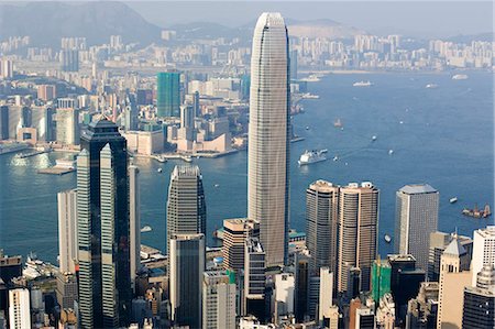 Cityscape from the Peak,Hong Kong Foto de stock - Con derechos protegidos, Código: 855-03024468