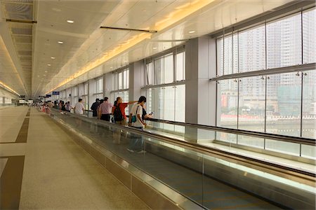 Travellers approaching to border of Huanggan,Hong Kong Stock Photo - Rights-Managed, Code: 855-03024522