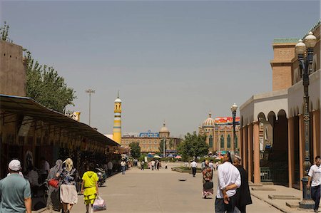 simsearch:855-03024624,k - Bazaar at the old town of Kashgar,Xinjiang Uyghur autonomy district,Silkroad,China Foto de stock - Con derechos protegidos, Código: 855-03024588