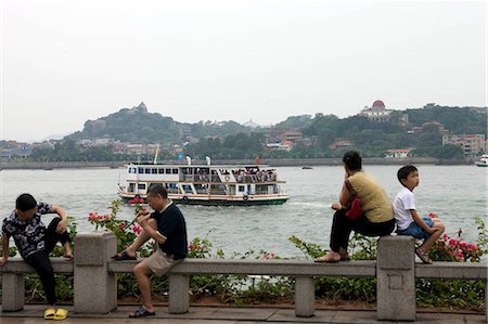 simsearch:855-03024721,k - Overlooking the Gulangyu Island and ferry from Siming,Xiamen (Amoy),Fujian Province,China Fotografie stock - Rights-Managed, Codice: 855-03024684