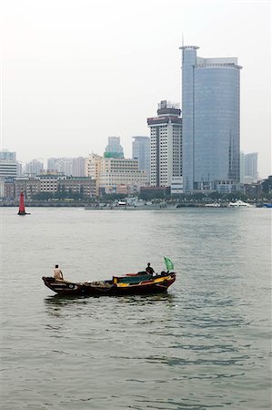 simsearch:855-03024721,k - Fishing boat by the Gulangyu Island,Xiamen (Amoy),Fujian Province,China Fotografie stock - Rights-Managed, Codice: 855-03024687