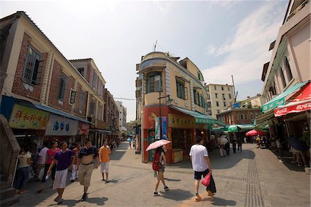 simsearch:855-03024725,k - Streetscape in Gulangyu Island,Xiamen (Amoy),Fujian Province,China Fotografie stock - Rights-Managed, Codice: 855-03024717