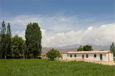 Maison de Kazakh, Dabancheng, Wulumuqi, Xinjiang Uyghur autonomie district, route de la soie, Chine Photographie de stock - Rights-Managed, Code: 855-03024765