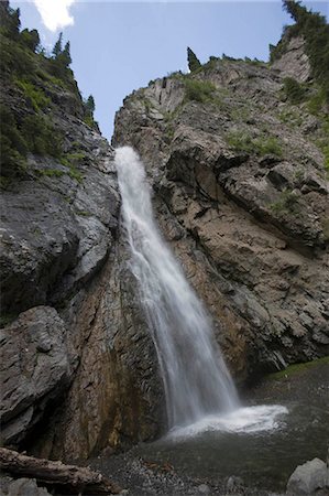 Waterfall in Xi Baiyanggou,Nanshan ranch,Wulumuqi,Xinjiang Uyghur autonomy district,Silk Road,China Stock Photo - Rights-Managed, Code: 855-03024798