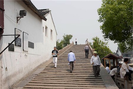 Fangsheng bridge at Zhujiajiao,Shanghai,China Fotografie stock - Rights-Managed, Codice: 855-03024841