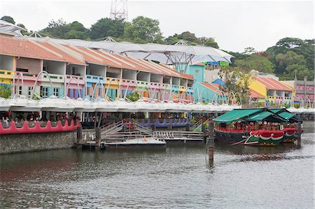 rio singapore - Clarke Quay,Singapore Foto de stock - Direito Controlado, Número: 855-03024984