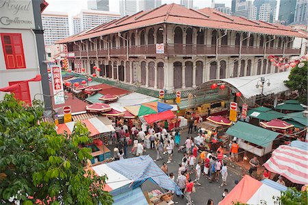 quartiere cinese - Chinatown,Singapore Fotografie stock - Rights-Managed, Codice: 855-03025007