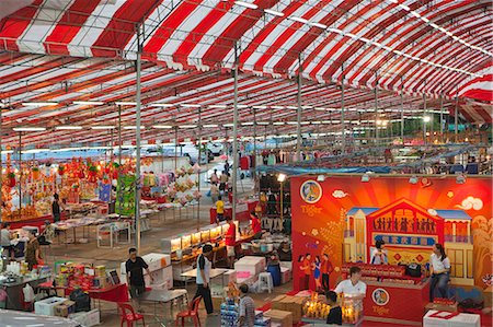 quartiere cinese - Open market at Chinatown,Singapore Fotografie stock - Rights-Managed, Codice: 855-03025019