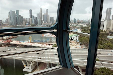 simsearch:855-02987778,k - Cityscape through the Singapore Flyer (giant observation wheel),Singapore Foto de stock - Con derechos protegidos, Código: 855-03025060