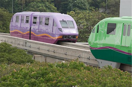 Monorail running on Sentosa Gateway,Singapore Stock Photo - Rights-Managed, Code: 855-03025090