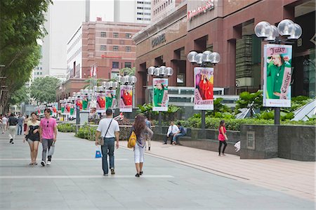 shopping area - Orchard Road, Singapour Photographie de stock - Rights-Managed, Code: 855-03025101