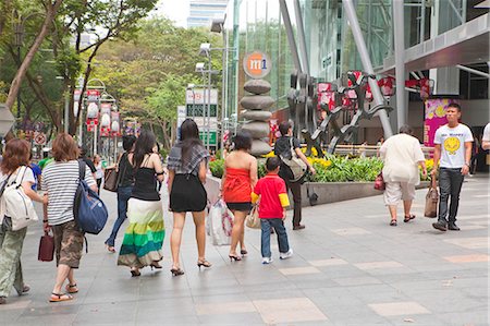 shopping area - Orchard Road, Singapour Photographie de stock - Rights-Managed, Code: 855-03025123