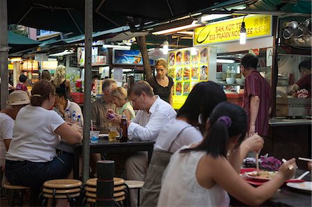 Smith Street (food street) in Chinatown,Singapore Foto de stock - Con derechos protegidos, Código: 855-03025242