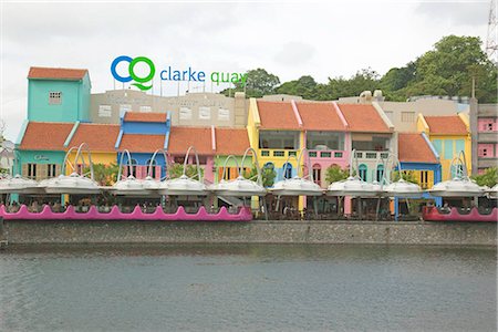 Clarke Quay, Singapour Photographie de stock - Rights-Managed, Code: 855-03025266