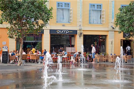 singapore landmarks - Alfresco at Clarke Quay,Singapore Stock Photo - Rights-Managed, Code: 855-03025285