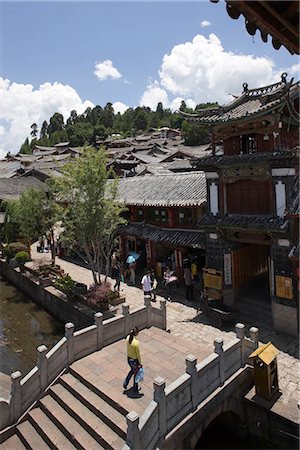 Vieille ville de Lijiang, Province du Yunnan, Chine Photographie de stock - Rights-Managed, Code: 855-03025384