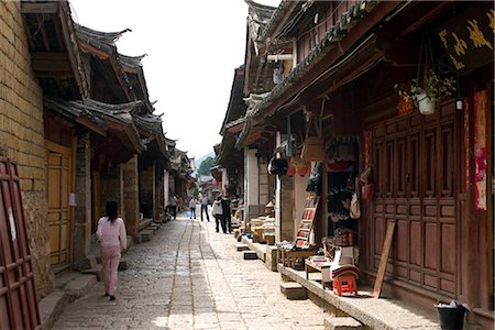 Shuhe village, Lijiang, Province du Yunnan, Chine Photographie de stock - Rights-Managed, Code: 855-03025451