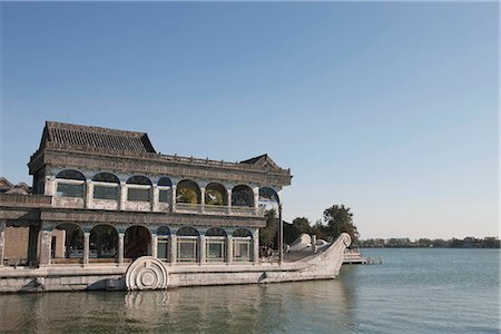 summer palace - Marble boat in Summer Palace,Beijing,China Foto de stock - Con derechos protegidos, Código: 855-03025828