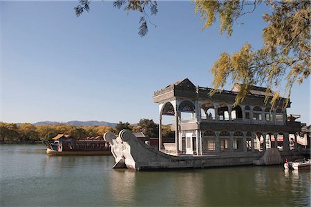 simsearch:855-03025825,k - Marble boat in Summer Palace,Beijing,China Fotografie stock - Rights-Managed, Codice: 855-03025829