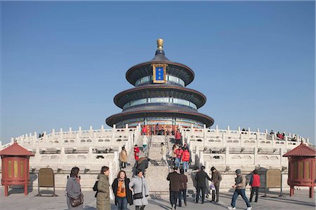 simsearch:855-03025825,k - Hall of prayer for good harvests (Qinian dian) Temple of Heaven,Beijing,China Fotografie stock - Rights-Managed, Codice: 855-03025852