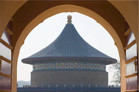 Chapelle impériale du ciel (Huangqiongyu), Temple du ciel, Pékin, Chine Photographie de stock - Rights-Managed, Code: 855-03025861
