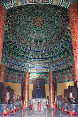 Interior of Imperial vault of Heaven (Huangqiongyu),Temple of Heaven,Beijing,China Stock Photo - Rights-Managed, Code: 855-03025863