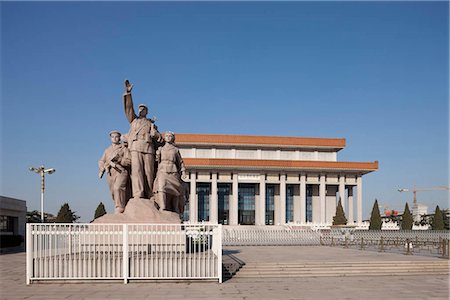 plaza de tiananmen - Chairman Mao memorial hall (Mao tomb),Tiananmen Square,Beijing,China Foto de stock - Con derechos protegidos, Código: 855-03025874
