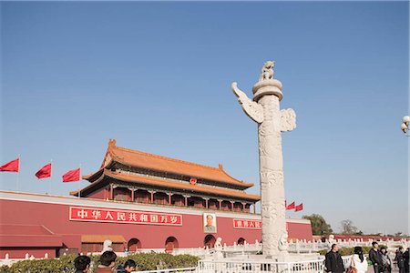 place tiananmen - Tian ' anmen, Pékin, Chine Photographie de stock - Rights-Managed, Code: 855-03025879