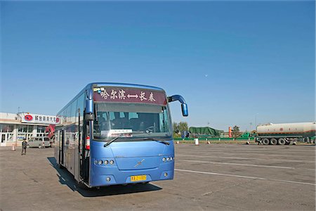 Express bus to Changchun,Jilin Province,China Stock Photo - Rights-Managed, Code: 855-03026114