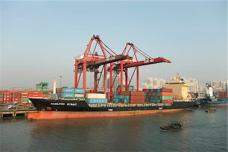 shipping terminal - Port of Shanghai,China Stock Photo - Rights-Managed, Code: 855-03026164