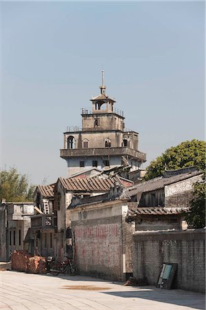 Diaolou (Watch Tower) of Majianglong Village,Kaiping,Guangdong Province,China Fotografie stock - Rights-Managed, Codice: 855-03026286